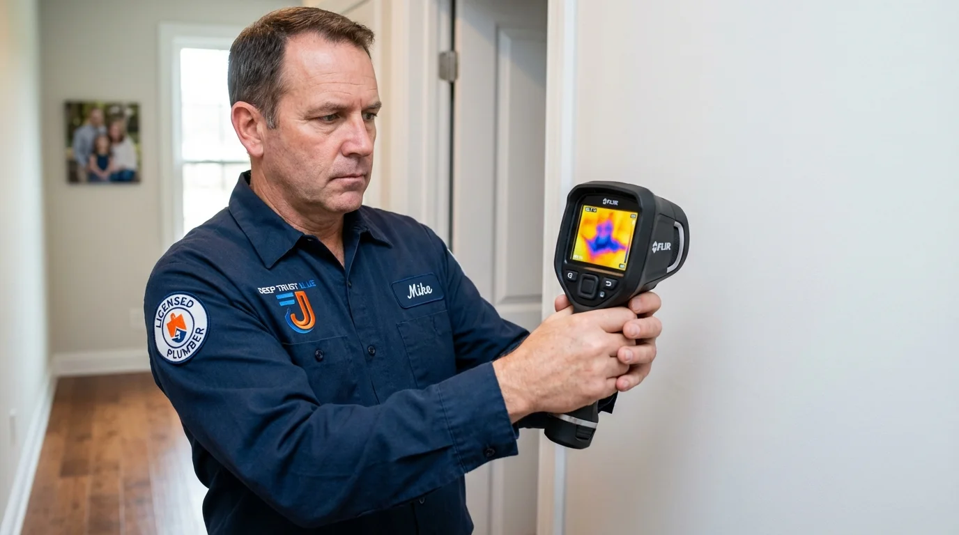 Thermal imaging leak detection by Johns Plumbing LLC in Worthington
